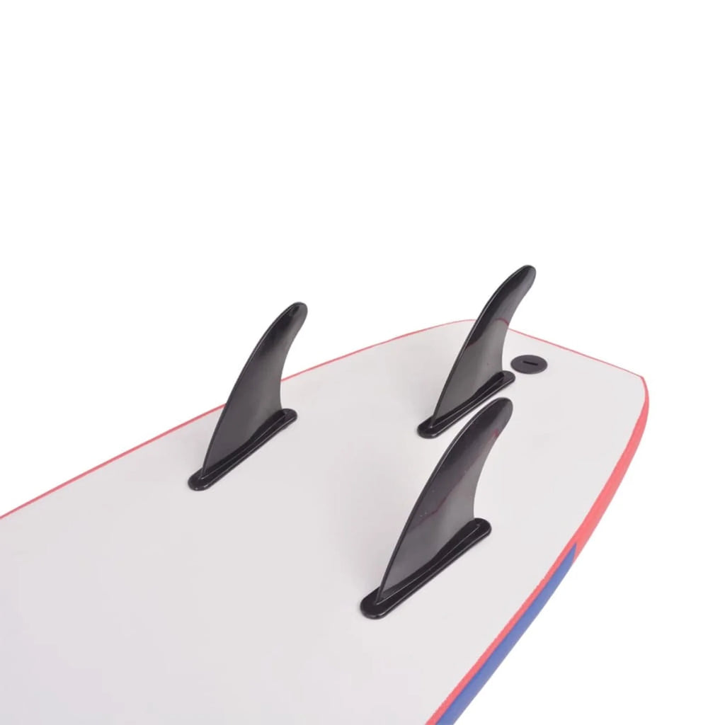 Blue and Red 66.9" Surfboard K573