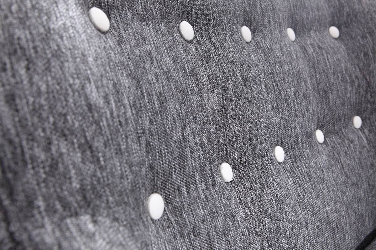 Grey and White Fabric Accent Chair R923656
