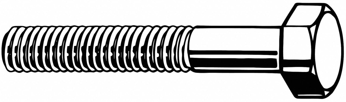 Hex Head Cap Screw, Grade 5 Steel, Pk 100 Z309017