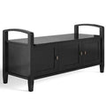 Solid Wood Cabinet Storage Bench Q40724