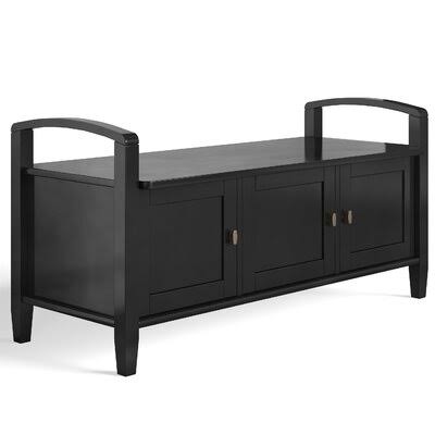 Solid Wood Cabinet Storage Bench Q40724