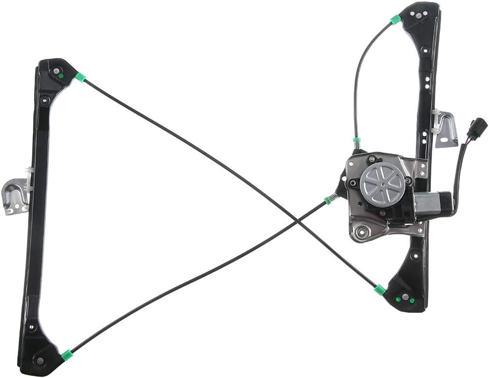 Power Window Regulator with Motor Compatible with Oldsmobile Alero Pontiac Grand Am 1999-2005 Coupe 2-Door Front Right Passenger Side Pack of 2 H486049