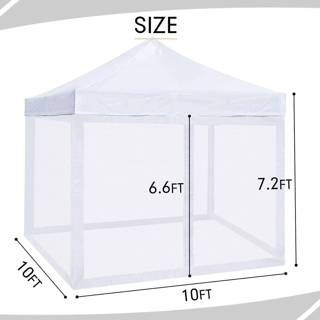 Mesh Sidewalls for 10' x 10' Pop-Up Tent Canopy L7030