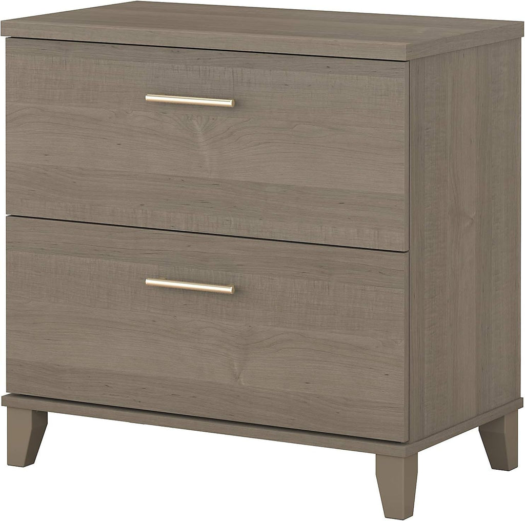 2 Drawer Lateral File Cabinet, Mocha Cherry L758417