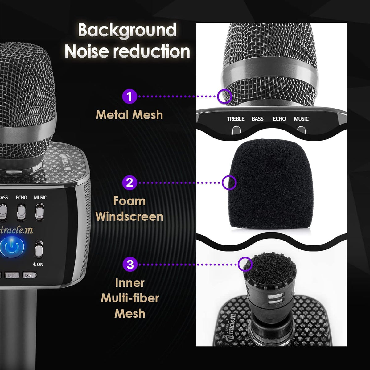 Bluetooth Karaoke Microphone with Speaker R4213
