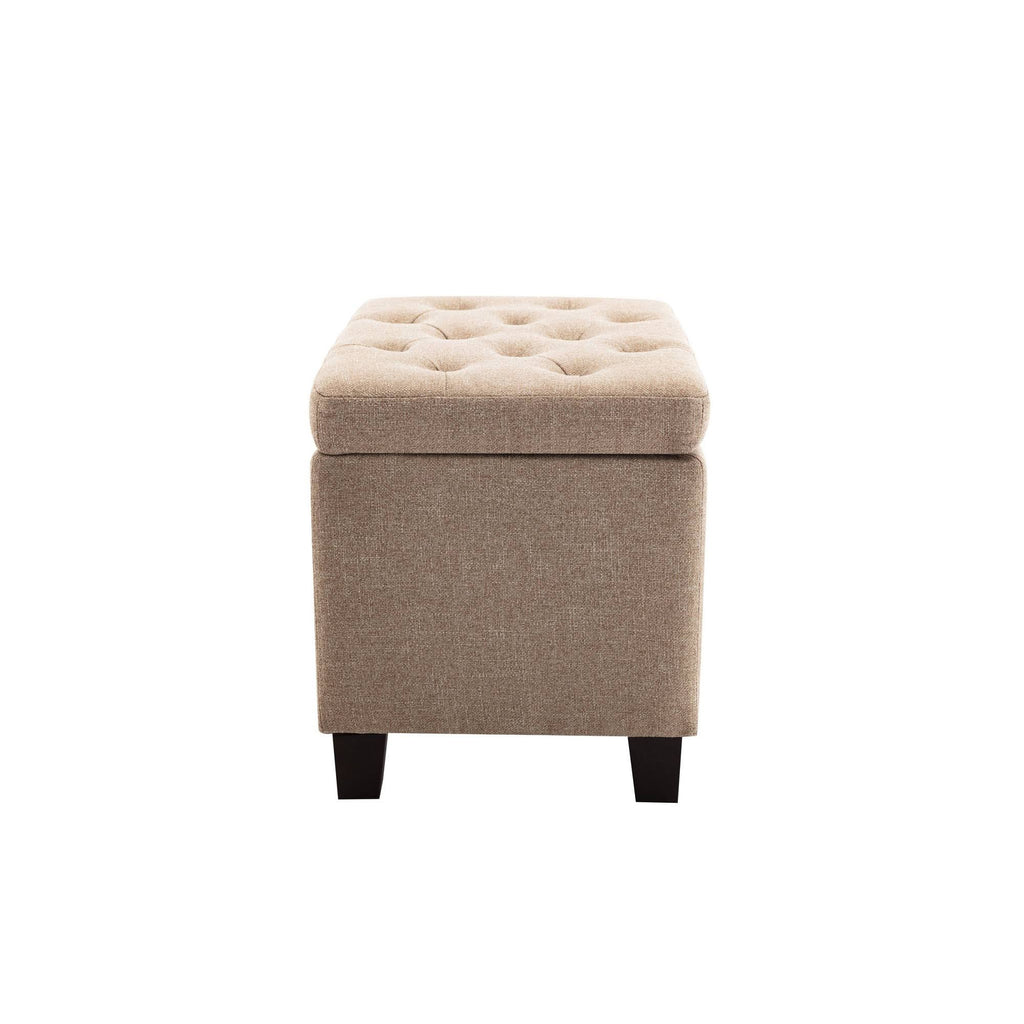 Tufted Storage Ottoman with Hinged Lid Z24990