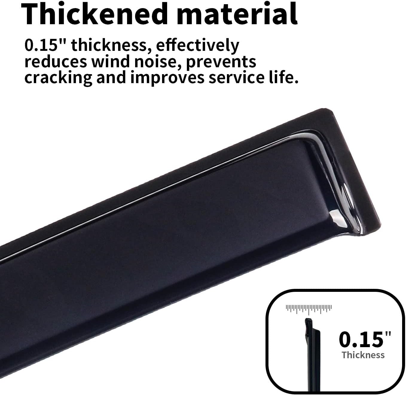 Dark Smoke 4-Piece Side Window Deflectors G778360