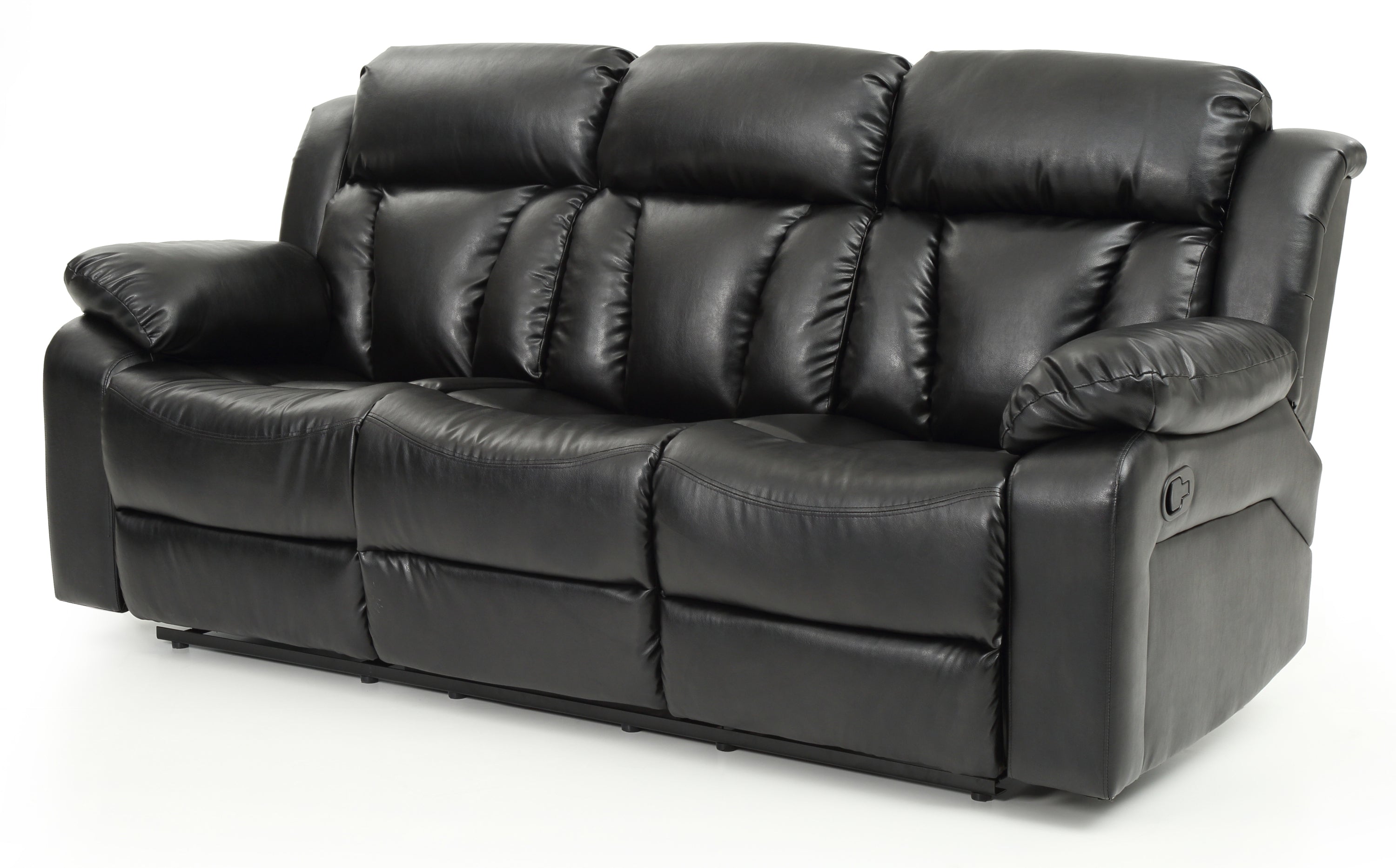 Black Reclining Sofa B9631