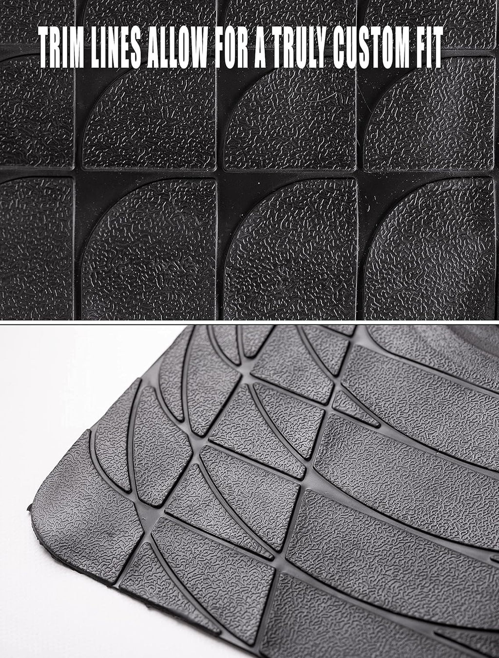 Black Rubber Trunk Mat 44'' x 54.3'' P122