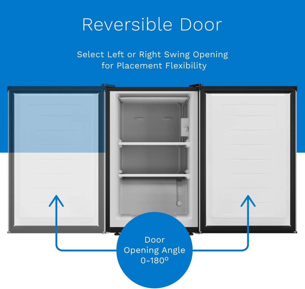 Compact Reversible Single Door Upright Freezer D532