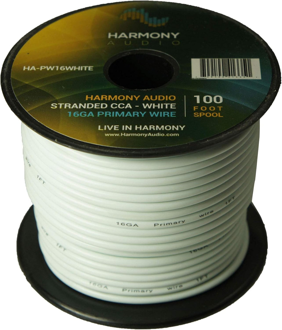 16 Gauge Single Conductor Power or Ground Wire - 10 Rolls - 1000 Feet - Color Mix F377562
