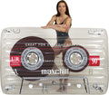 Oversized Clear Cassette Tape Pool Float Q4205