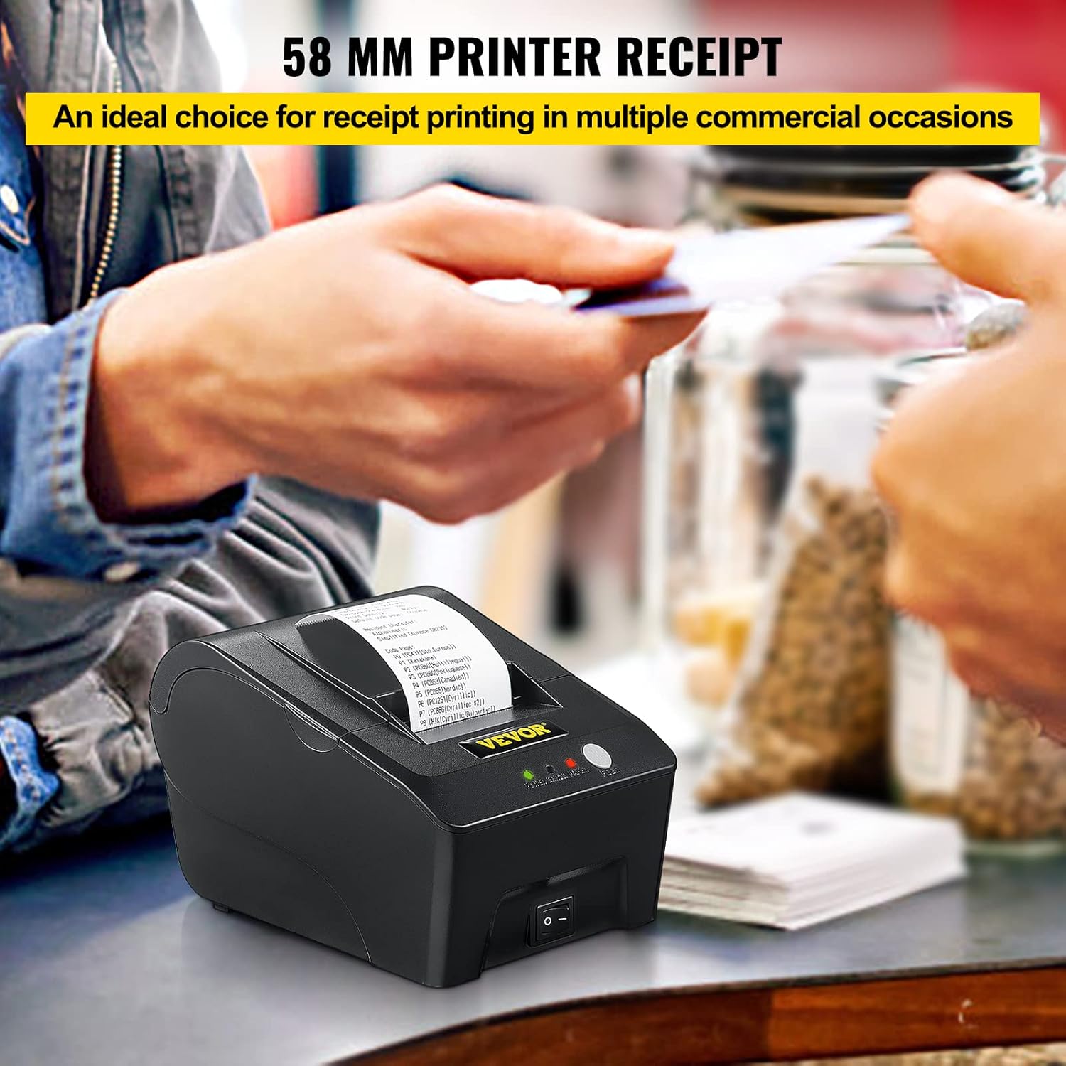 58mm Thermal Receipt Printer with USB Port V10979