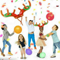 Inflatable Reindeer Antler Hat & Toss Ring Christmas Party Game Toys X121097
