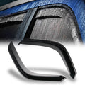 Smoke Tinted Outside Mount Window Visor Deflector Rain Guard, 2Pcs Set Z776007