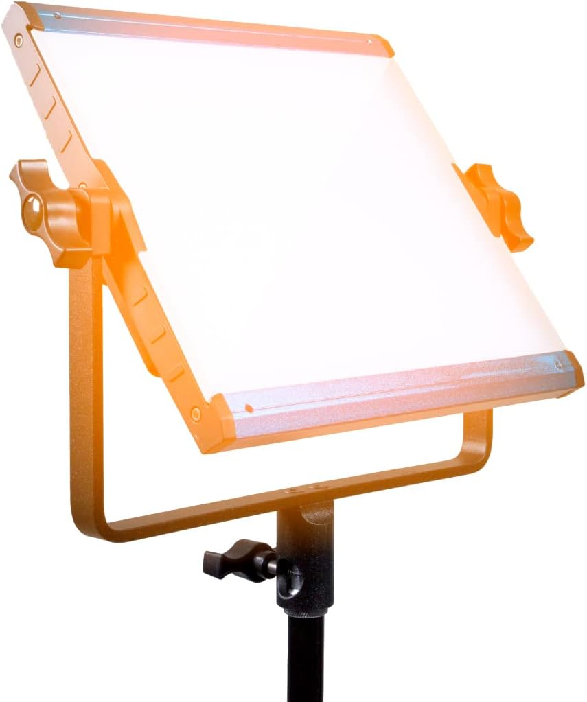 Bi-Color 3200K-5600K LED Video Light with App Control, Dimmable 0-100%, CRI & TLCI 96+, Dual NP-F Battery Plate L474263