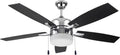 Chrome Finish 5 Blade Ceiling Fan A457