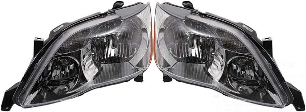 Headlight Assembly Pair with Bulbs L8109