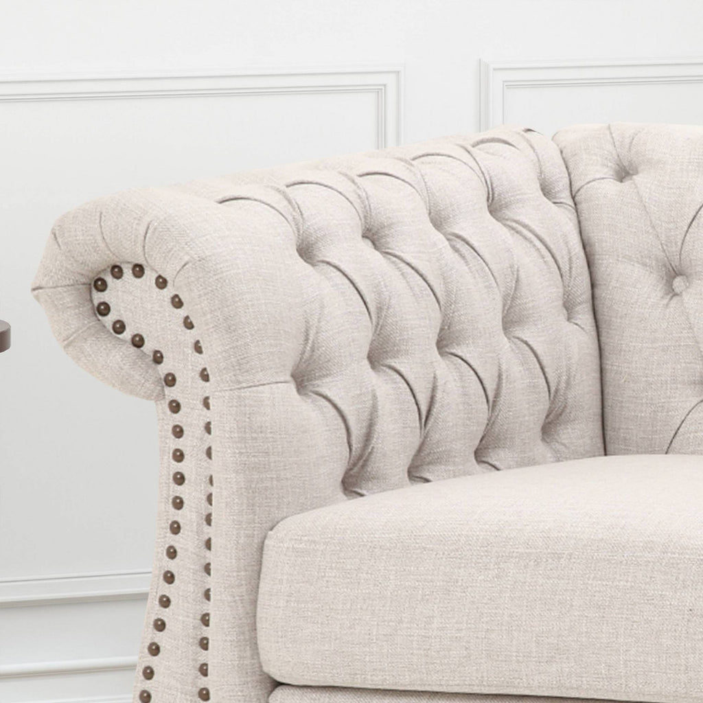 Chesterfield Club Chair Beige K7520