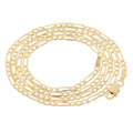 14k Yellow Gold Figaro Chain Necklace 20" 3mm 7 grams R90972