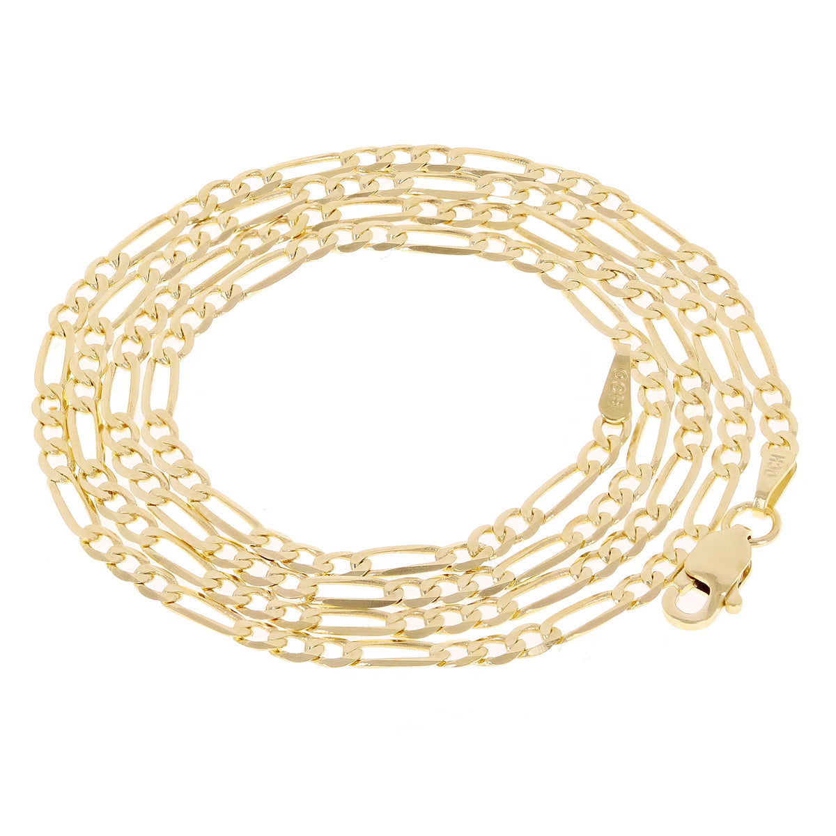 14k Yellow Gold Figaro Chain Necklace 20" 3mm 7 grams R90972