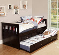 Twin Rake Bed Espresso A57398