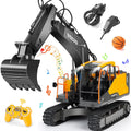 3 in 1 RC Excavator Construction Truck Metal Shovel and Drill 1/16 Scale Remote Control Excavator F730