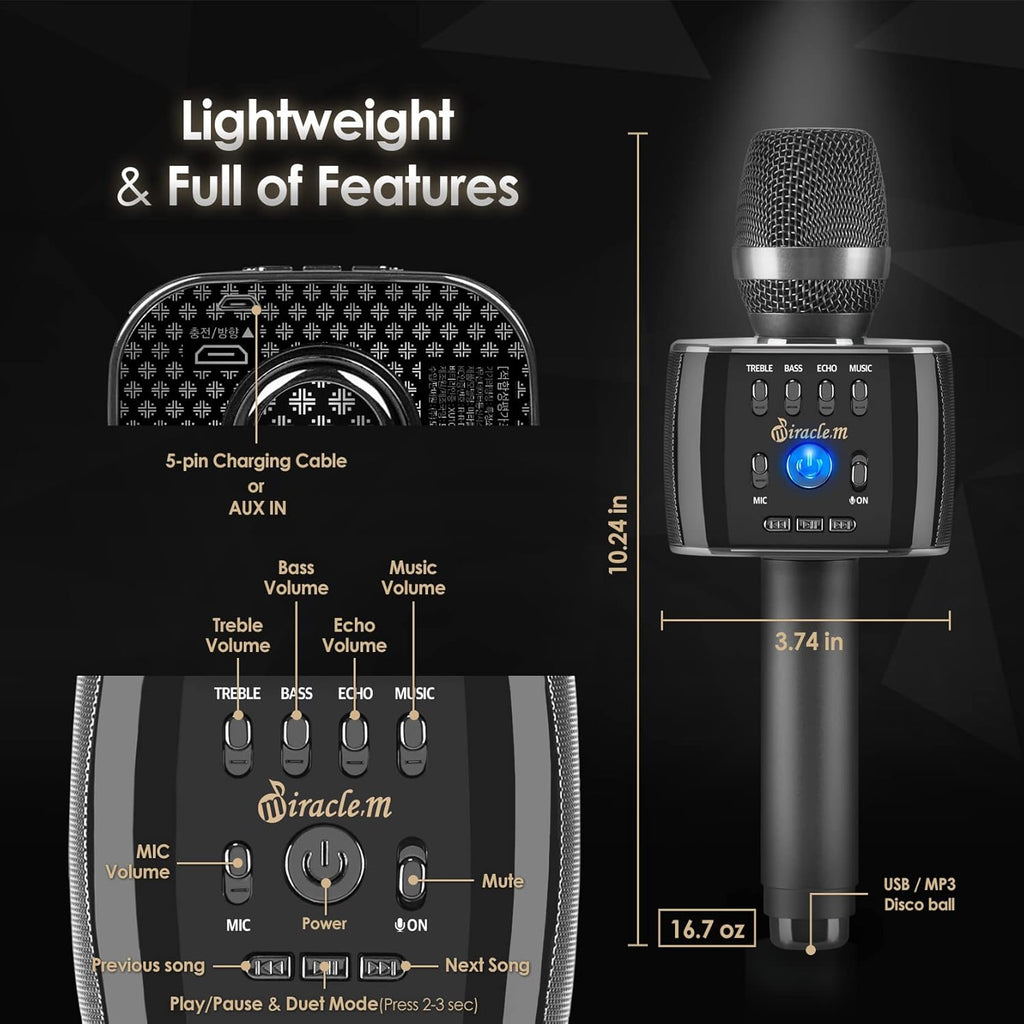 Bluetooth Karaoke Microphone with Speaker R4213