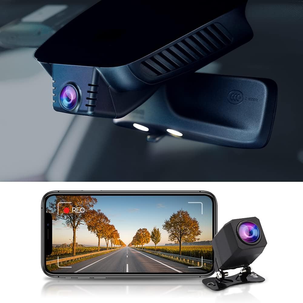 Dash Cam Front and Rear, Dual 1440P +1080P, with 64GB Card I81040