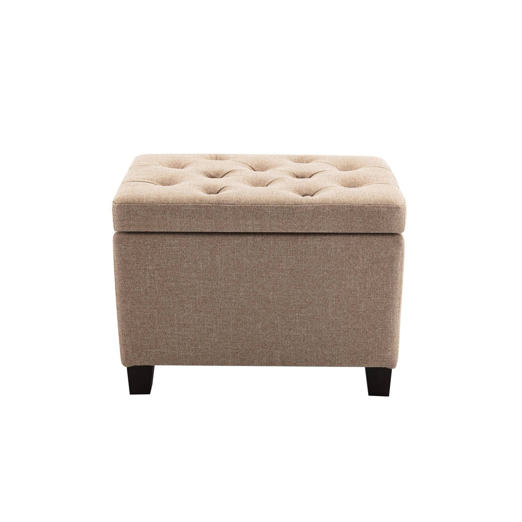 Tufted Storage Ottoman with Hinged Lid Z24990
