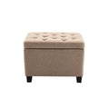 Tufted Storage Ottoman with Hinged Lid Z24990