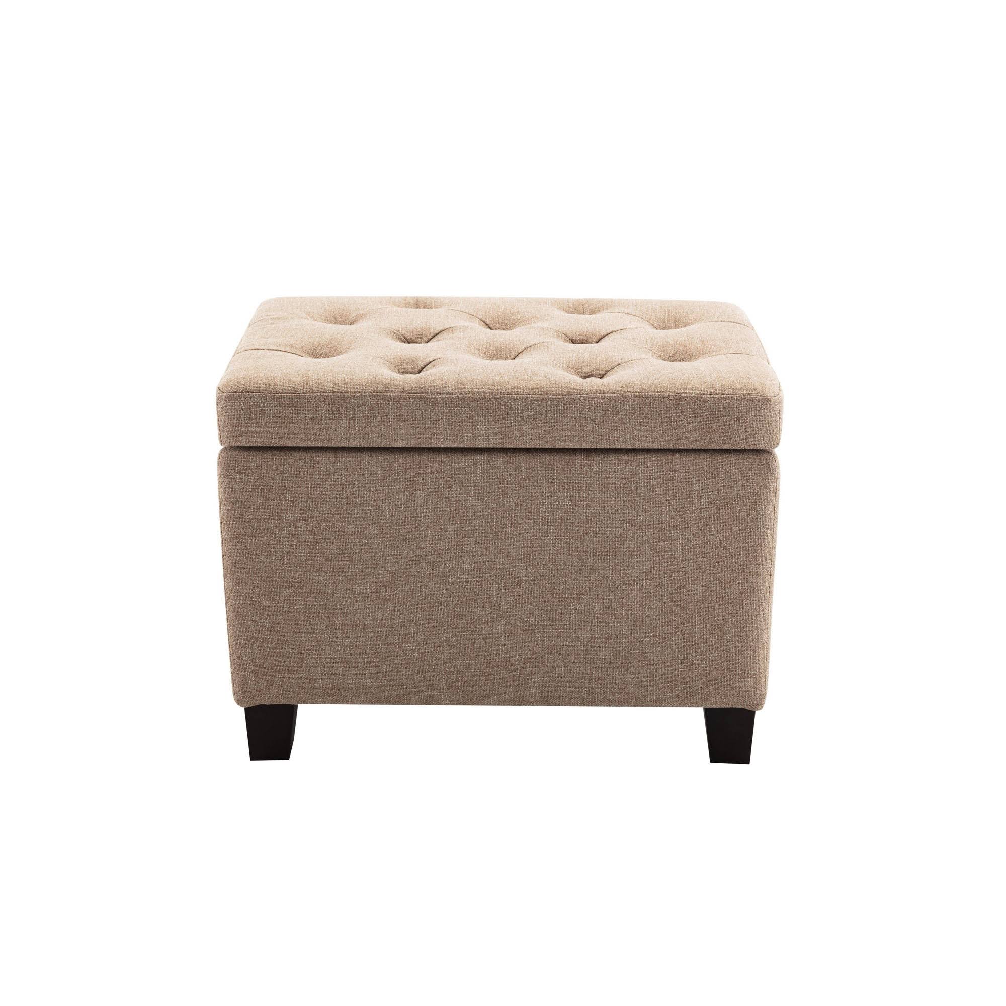 Tufted Storage Ottoman with Hinged Lid Z24990