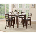 Wooden 5 Pieces Counter Height Dining Set J11343