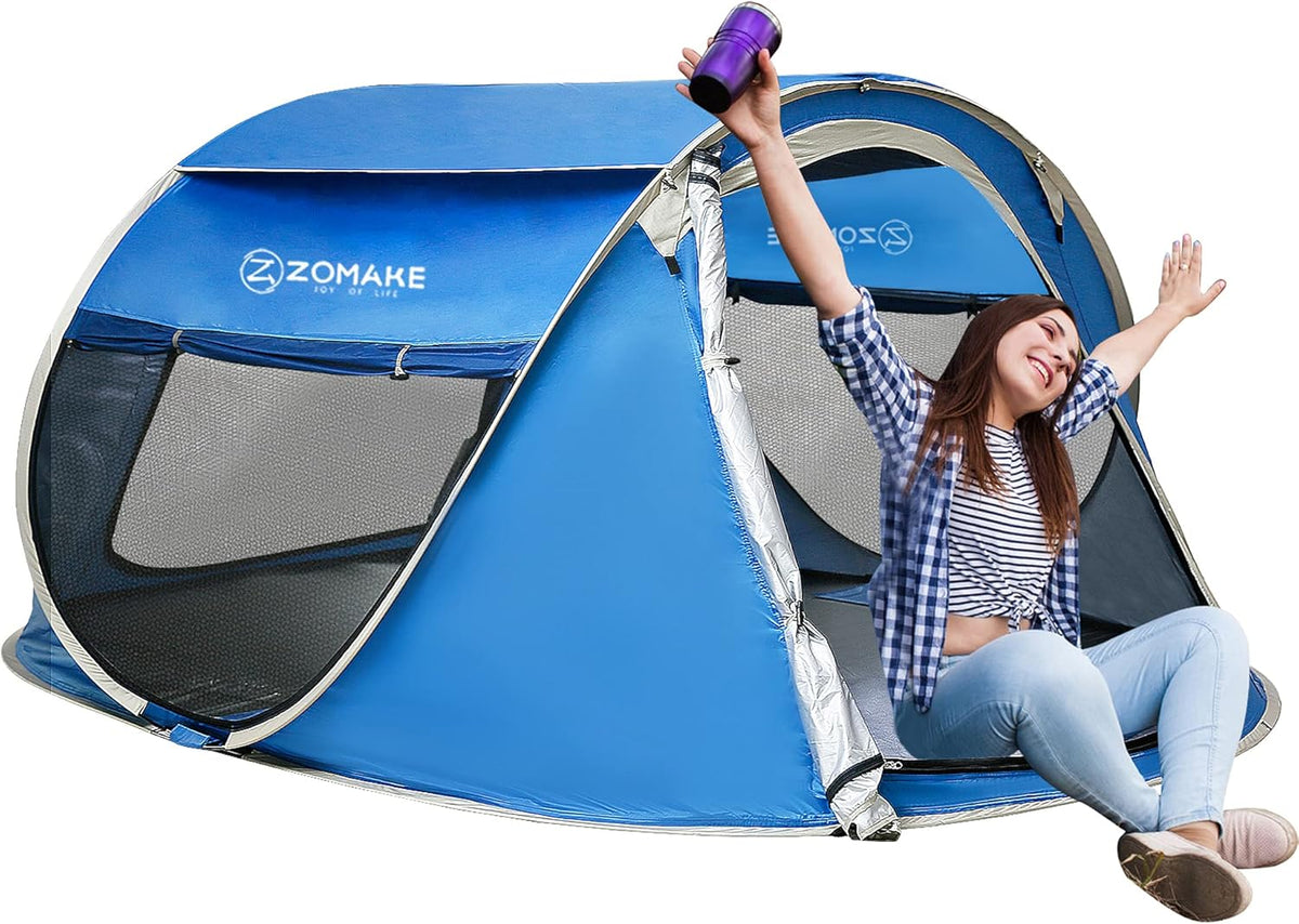 Pop Up Tent 2-4 Person with Carrying Bag N32874