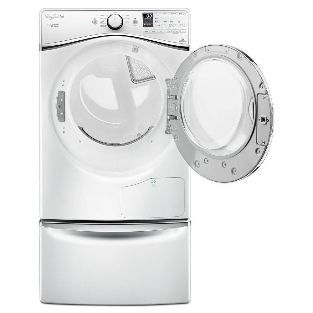 White Laundry Pedestal with Storage Drawer B46956