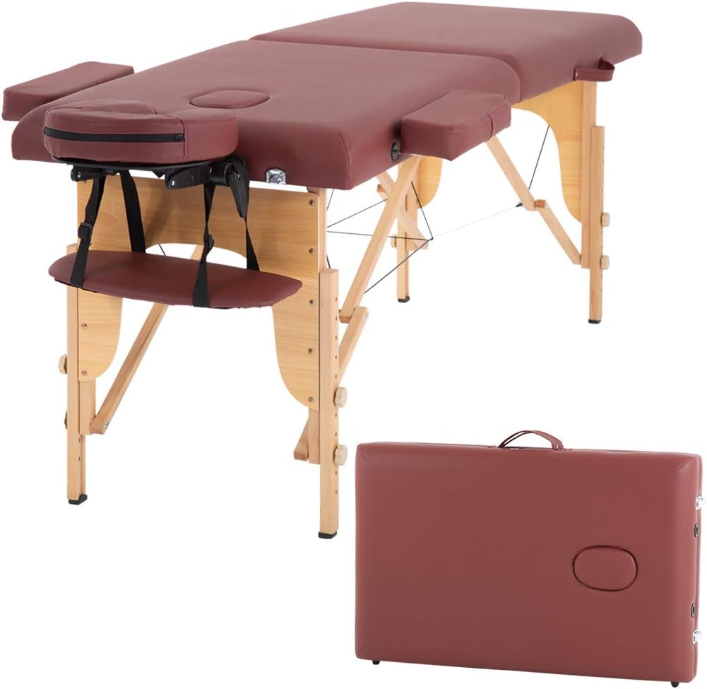 Portable 84 Inches Folding Massage Table with Carry Case A406