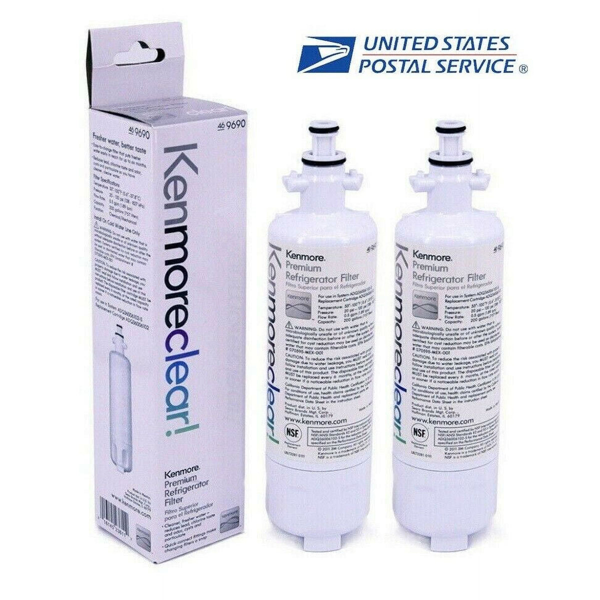2 PACK Replacement Refrigerator Water Filter S92557