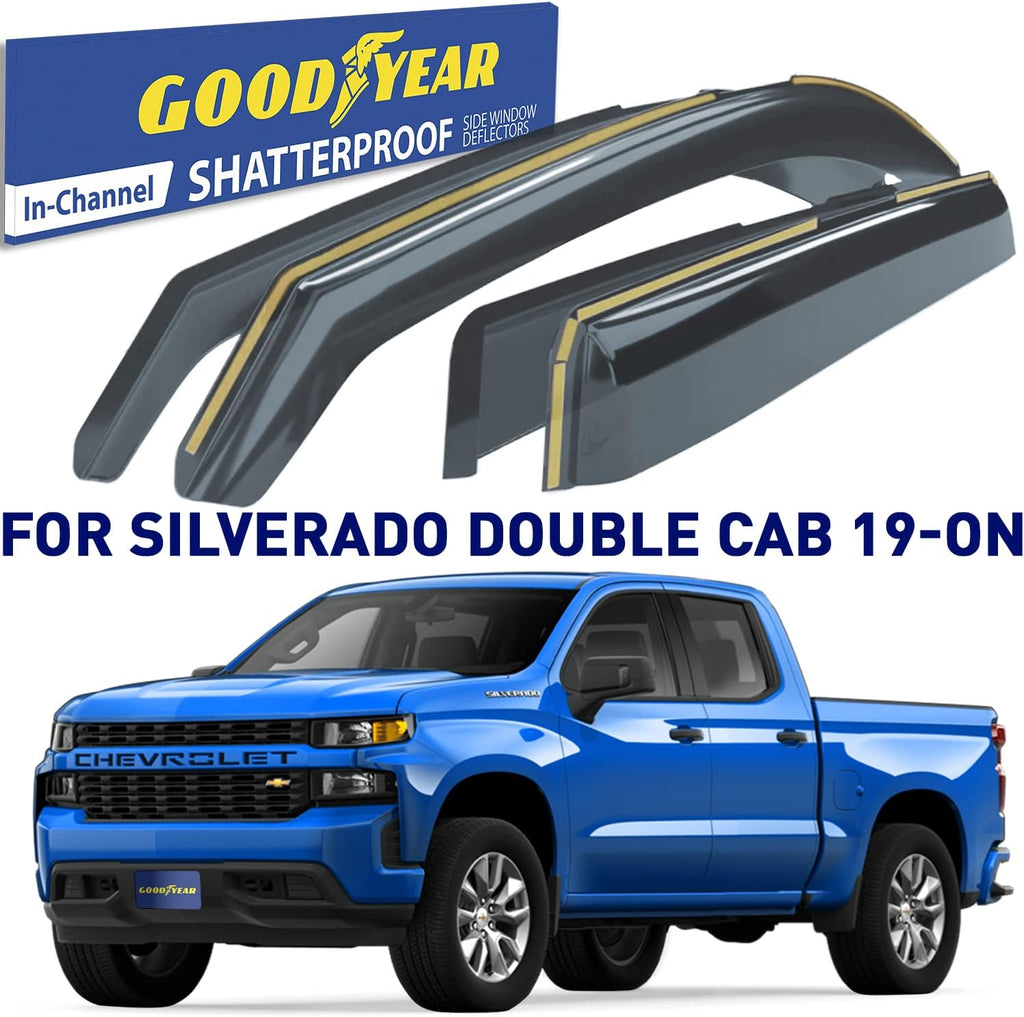 4pcs Shatterproof in-Channel Window Deflectors for Trucks K502988