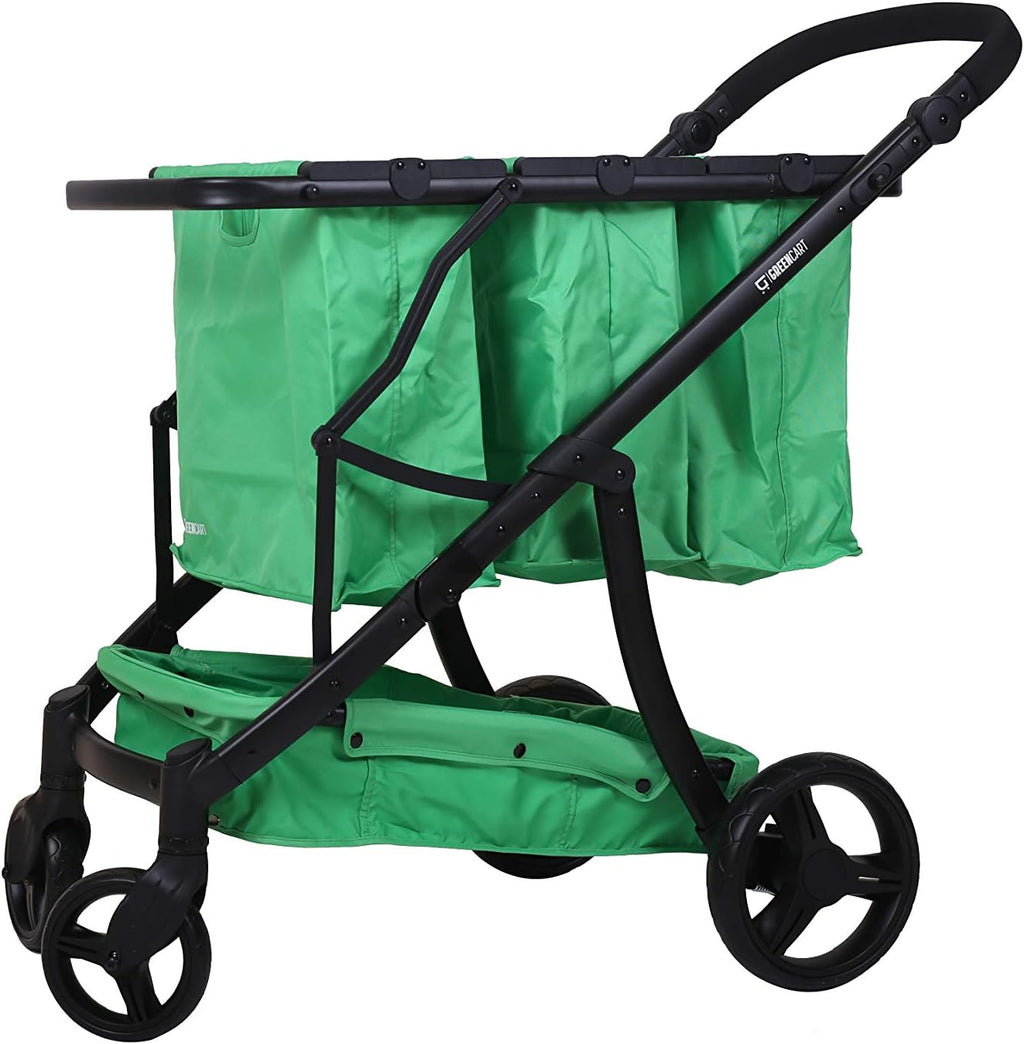 Lightweight Shopping Cart with 3 Blue Baskets Q9552