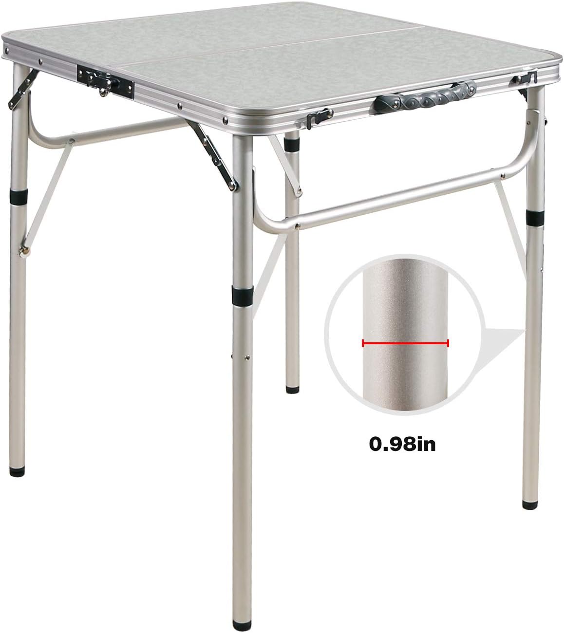 47x24 Folding Camping Table, Aluminum Ultralight Height Adjustable W829710