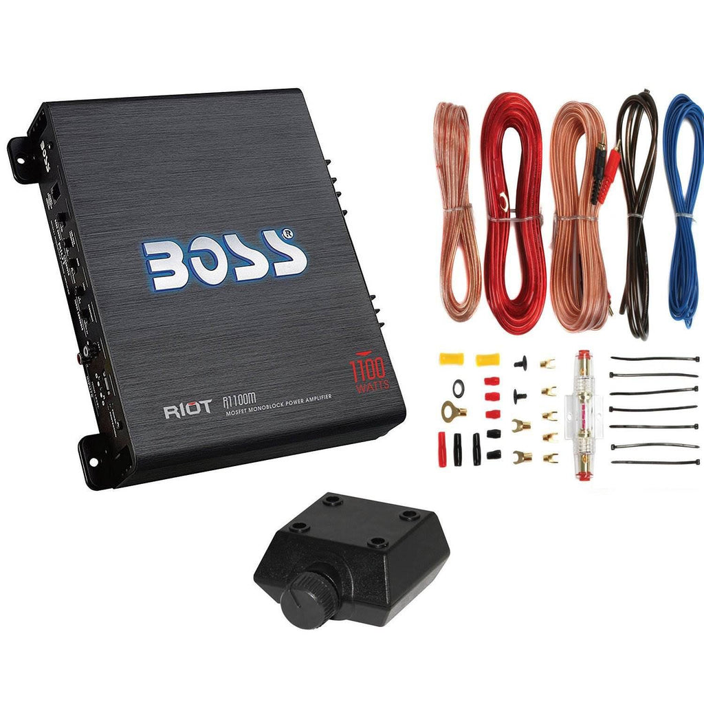 1100W Mono Car Audio Amplifier with 8 Gauge Wiring Kit W310