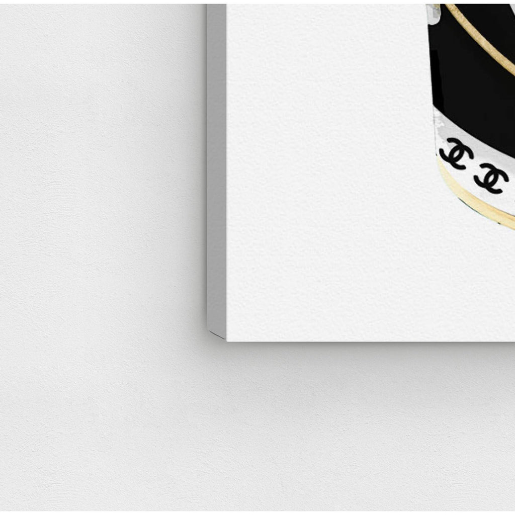 Black Fashion Paint Noir Glam Canvas J30930