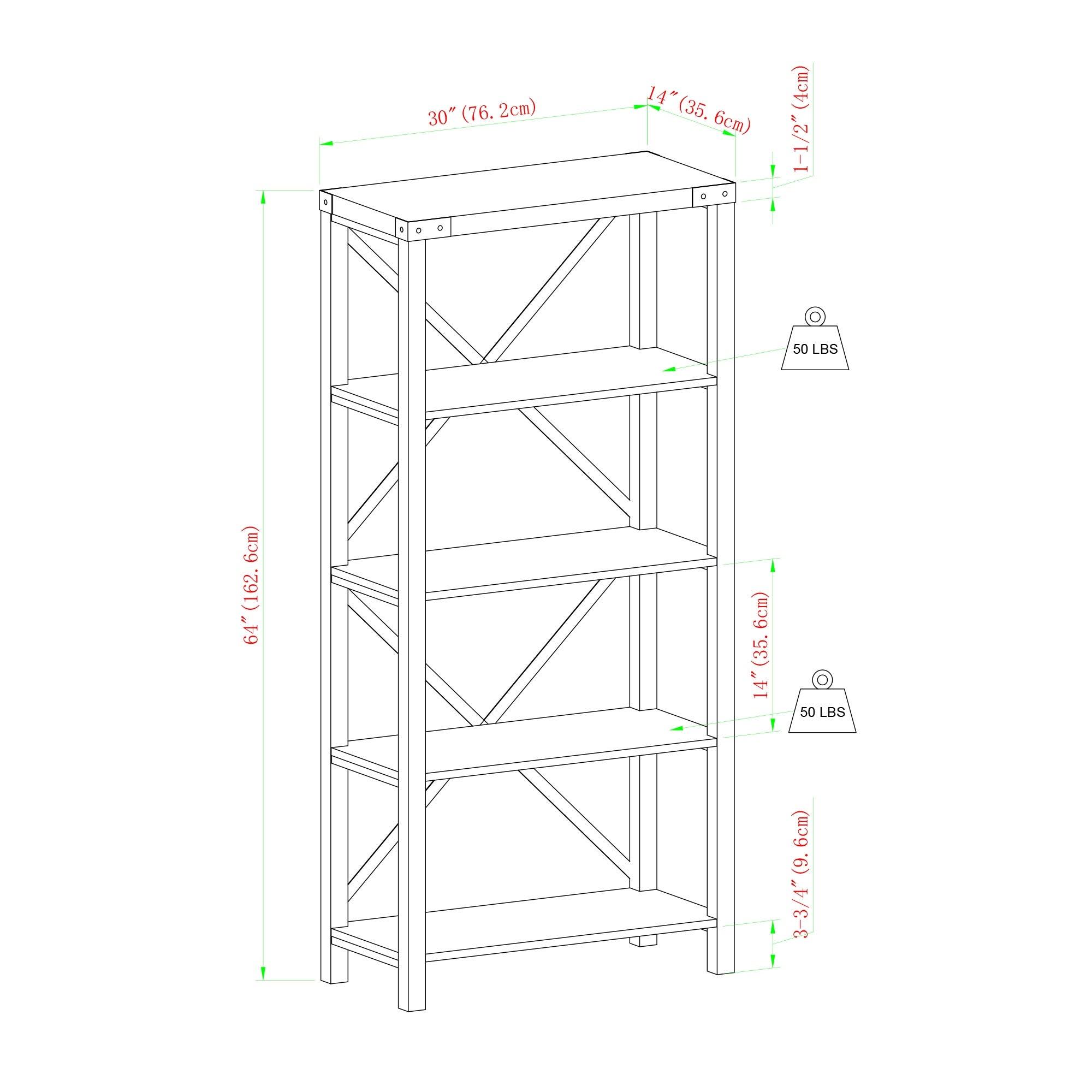 White Oak Entertainment Wall W72562