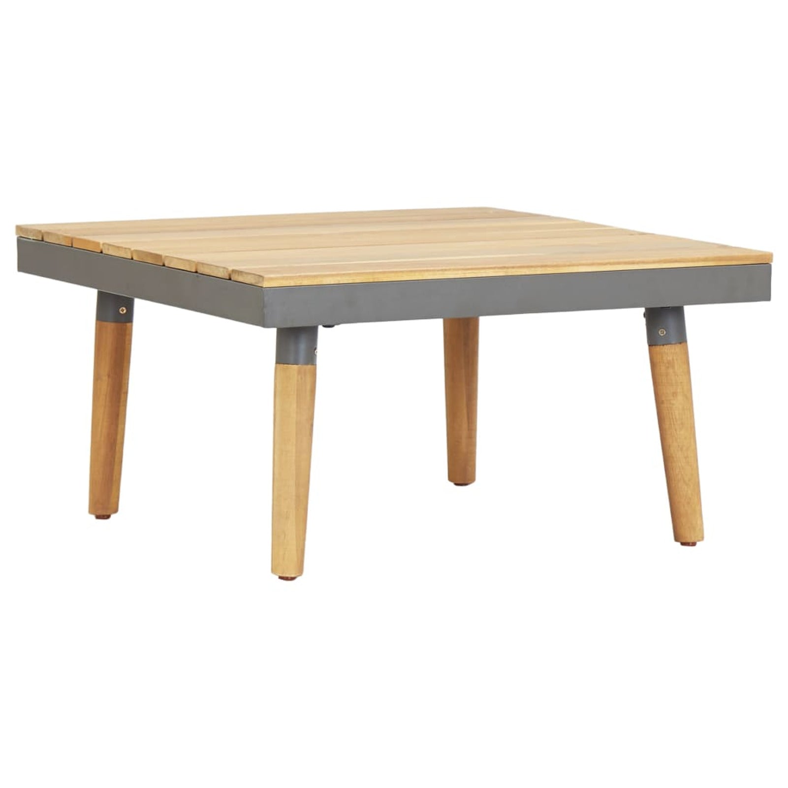 8-Seater Cushioned Acacia Wood Patio Lounge Set with 2 Coffee Table P465