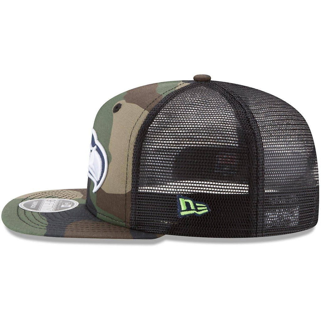 Woodland Camo/Black Trucker Snapback Adjustable Hat F82742