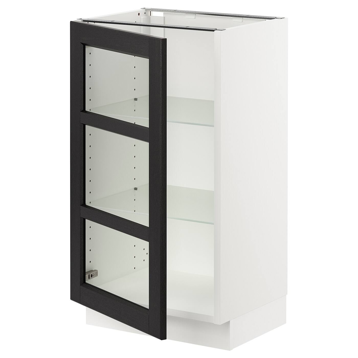 White Glass Door Base Cabinet M39044