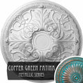 Hand-Painted Copper Green Patina Ceiling Medallion M1549