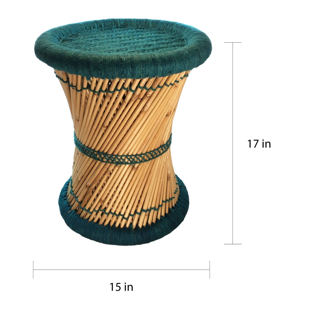 Orange Jute Accent Stool (Set of 2) F79922
