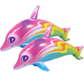 2 Pcs Inflatable Dolphin Pool Toys Pvc L369