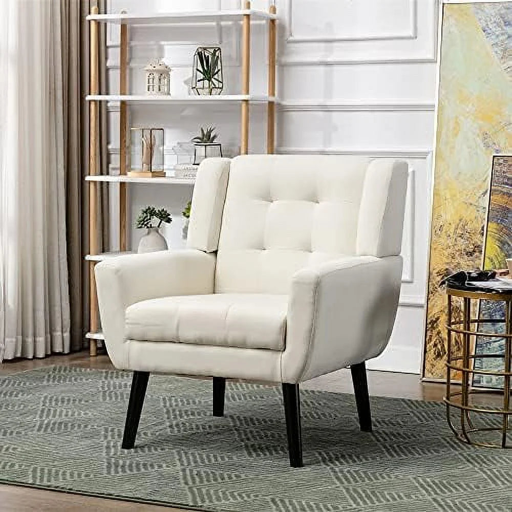 Yellow Upholstered Fabric Accent Chair with Arms J373827